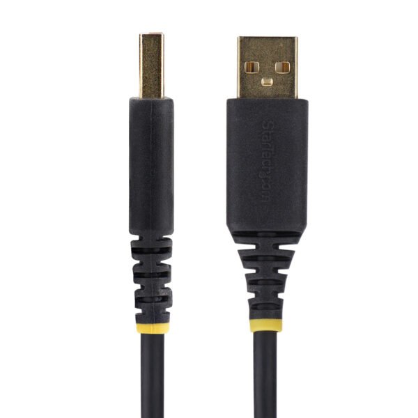 StarTech.com Cable Adaptador USB a Serial de Módem Nulo RS232 FTDI 3m - Retención COM - USB DB9 - Tornillos Intercambiables - Cable for Computadora de escritorio, Portátil, Dispositivo periférico, Monitor, Sensor, Escaner de código de barras, Impresora de recibos, Dipositivo PDV, LED, Digital Signage, Computador - 480Mbit/s - Apantallado - Oro Conector chapado - Negro CABLE ADAPTADOR USB A SERIALMODEM NULO FTDI RS232 DE 3M - Image 2