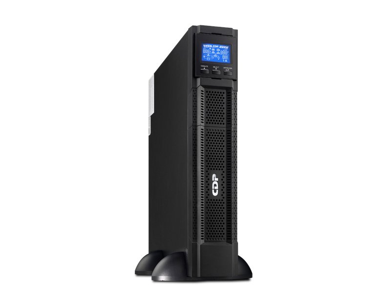 CDP UPO11-3RTAXi 3000VA/3000W Factor Chicago Digital de potencia 1.0, UPS (No Break) Online doble conversion, Monofasica, 2U 19″ Rack o Torre, Amplio rango de voltaje de entrada con cero fluctuaciones de voltaje a la salida, 50/60 Hz autosensado, Software inteligente con apagado remoto automatico, SNMP opcional, LCD Multifuncion, UL, FCC, CE Certificado. 220 Vac. CDP 3000VA/3000WFP 1.0