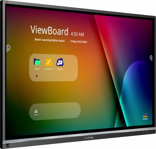 ViewSonic ViewBoard IFP5550-5A 139.7cm (55″) 4K UHD LCD Pantalla de colaboración – Cortex A73 + A53 – 4GB – Pantalla Táctil – 16:9 Aspect Ratio – 3840 x 2160 – LED – 400cd/m² – 1,200:1, 5,000:1 Contrast Ratio – 2160p – USB – HDMI – Android 11 55IN 4K VIEWBOARD INTERACTIVE DISPLAY