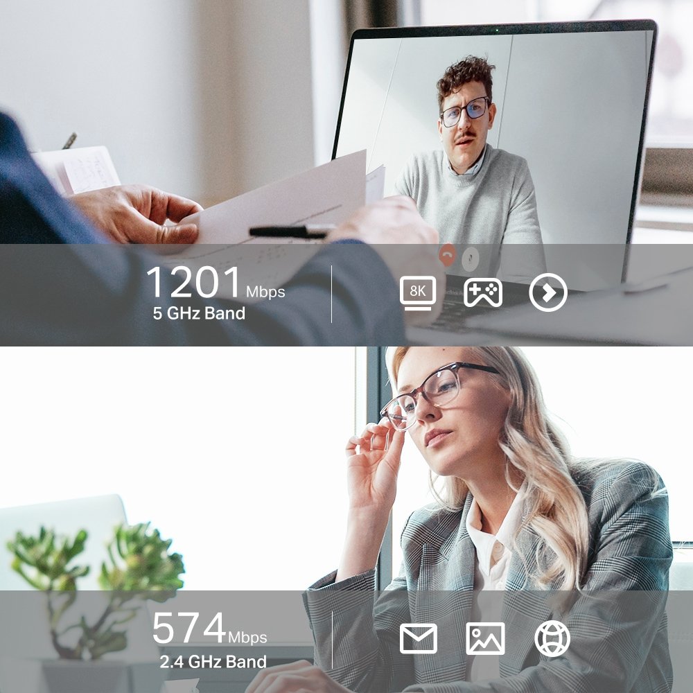 TP-Link Archer TX20UH IEEE 802.11ax Banda dual Adaptador Wi-Fi - USB 3.0 - 1.73Gbit/s - 2.40GHz ISM - 5GHz UNII - De Escritorio ADAPTADOR USB INALAMBRICO DE ALTA GANANCIA AX1800 - Image 4