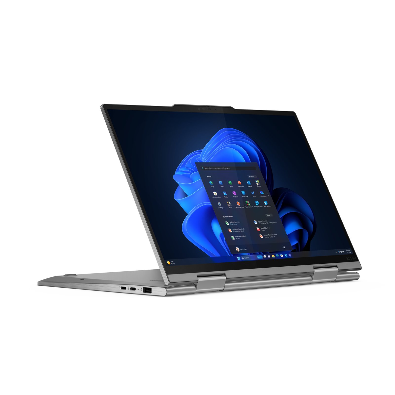 ThinkPad X1 2-in-1 G9|Intel® Core™ Ultra 7 155U (E-cores up to 3.80GHz|12MB) 14 1920 x 1200 Touch|Windows 11 Pro 64|16.0GB|512GB SSD M.2 2280 PCIe Gen4 TLC Opal|Intel® Graphics|NFC|BT5.1 or BT5.3|Intel®AX211vPro|No Wired Ethernet|1080PFHD RGB+IR|3 Cell Li-Pol 57Wh|3YR Premier Support|Backlit|Grey-Spanish (LA) THINKPAD  X1 2 IN 1 G9 CORE ULTra 7 155H W11P 16GB 512GB SSD 3YP