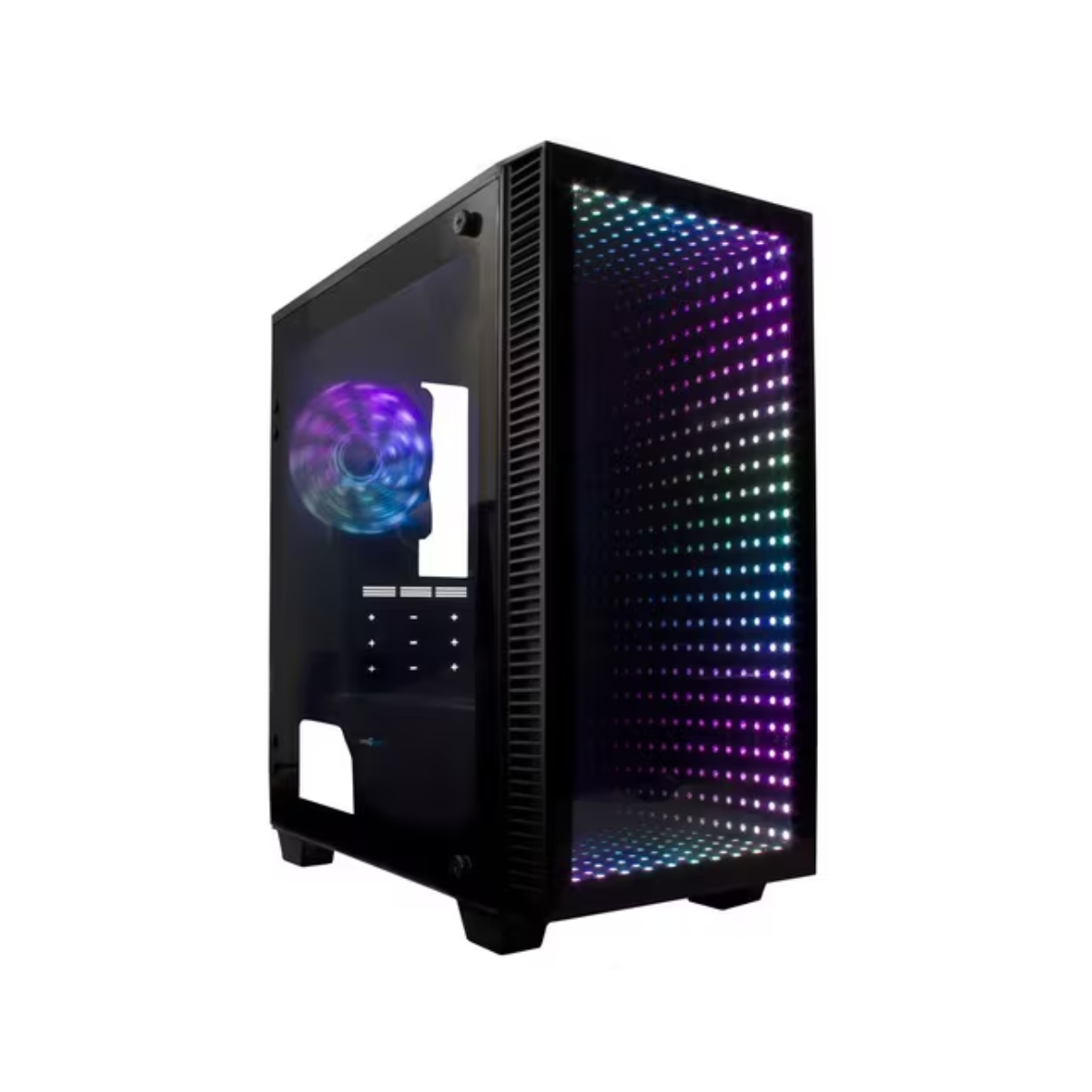 GAME FACTOR CABINET CSG560 OPTICAL, MICRO ATX, GLASS, RGB, 1 VENT 120MM RGB S/FTE GABINETE GAME FACTOR CSG560 OPTICAL MICRO ATX CRISTAL RGB