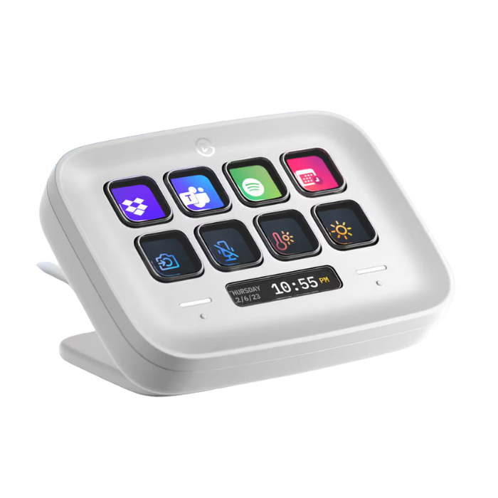 TECLADO ELGATO STREAM DECK CONTROLADOR 8 TECLAS LCD BLANCO 2 TOUCH POINTS ALAMBRICO 110GBJ9901