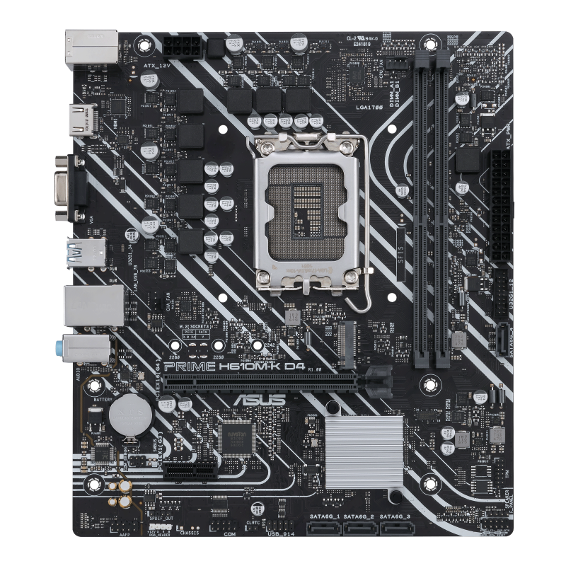 MB ASUS PRIME H610M K D4 LGA1700 2DDR4 64GB 1 M.2 PRIME H610M K D4