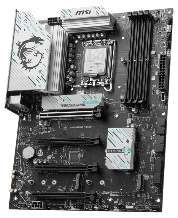 MB MSI B860 GAMING PLUS WIFI DDR5 LGA1851 4SLOTS 1HDMI REALTEK 1XTHUNDERBOLT4 B860 GAMING PLUS WIFI