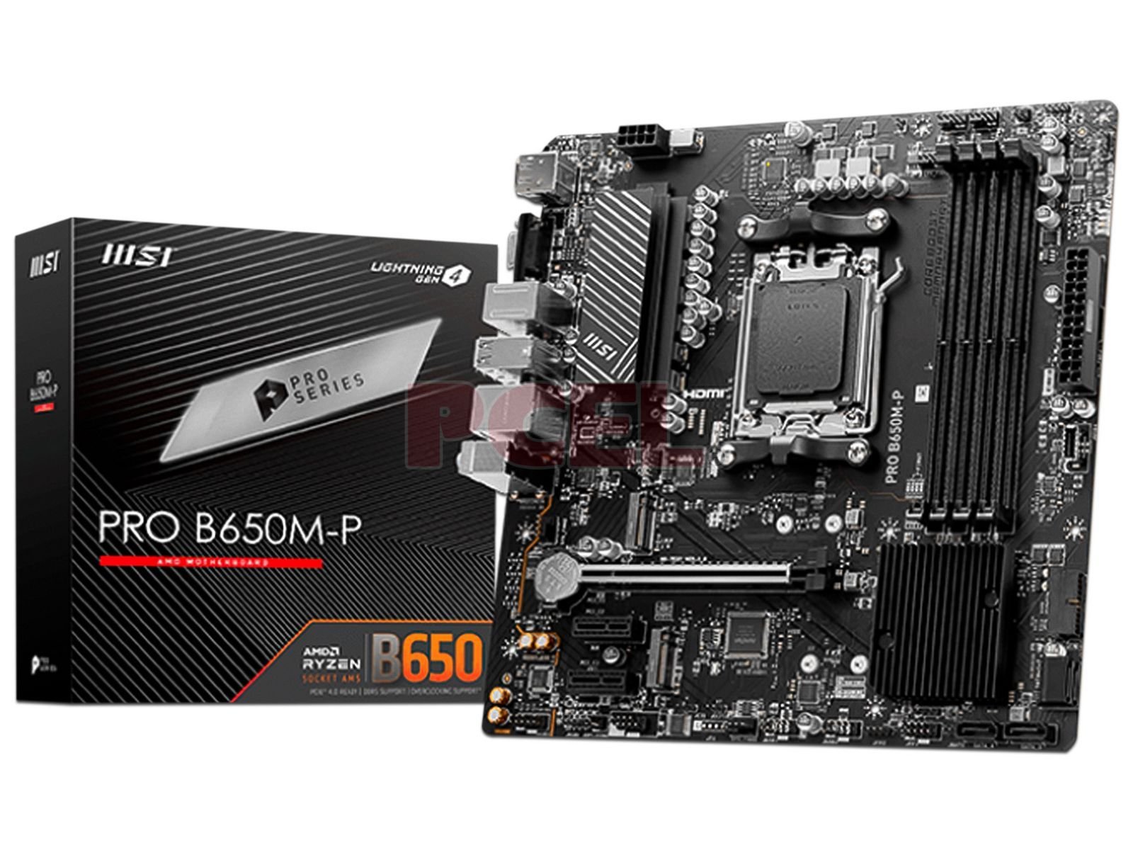 MB MSI PRO B650 MATX AM5 4SLOTS RAM DDR5 AUDIO BOOST USB C PCIE 4 M.2 GEN 4 PRO B650M P