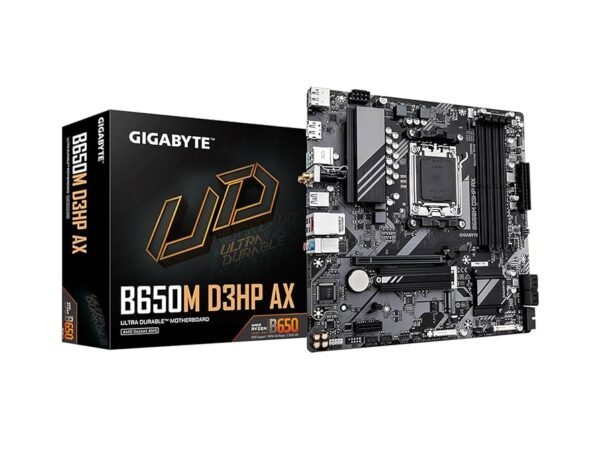 MB GIGABYTE B650M D3HP AX MICATX AM5 4DDR5 256GB 1DP 2M.2 1HDMI WIFI6E BT5.3 B650M D3HP AX