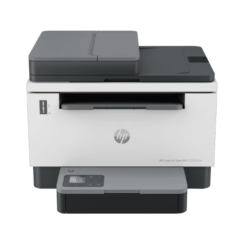 HP LaserJet Tank 2602sdw Conexiones inalámbricas Multifunction Blanco y negro Impresora, Copiadora, escáner; Doble cara