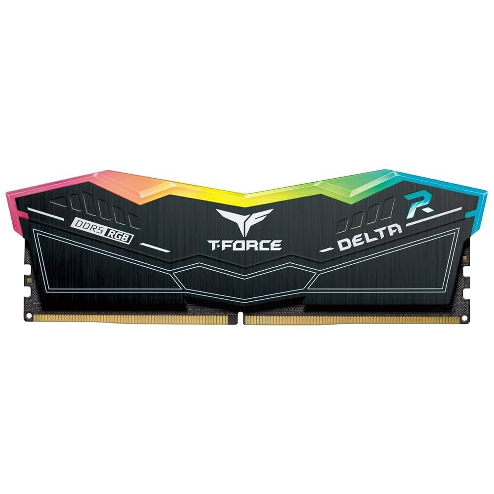 MEMORIA RAM DIMM TEAM GROUP T FORCE DELTA RGB 32GB DDR5 6000 MHZ PC5 44800 NEGRO FF3D532G6000HC38A01