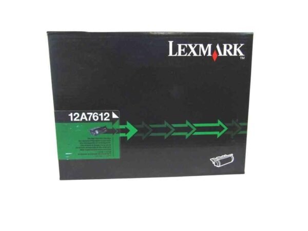 Tóner Lexmark 12A7612 Negro, Alto Rendimiento, 21,000 Páginas, Original
