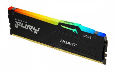 MEMORIA RAM DIMM KINGSTON FURY BEAST RGB EXPO 64GBDDR5 5600MTS CL36 NEGRO KF556C36BBEA 64
