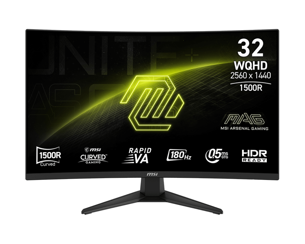 MONITOR MSI MAG 321CQF E18 RAPID VA 180HZ 2560 X 1440WQHD MAG 321CQF E18
