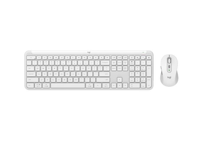 Signature Slim Wireless Keyboard and Mouse combo MK950 – OFF WHITE