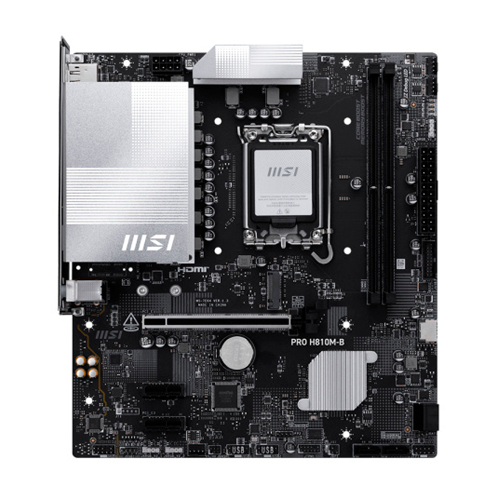 MB MSI PRO H810M-B WIFI6E LGA 1851 2XDDR5 REALTEK ALC897 CODEC 1XM2 WIFI 6E PRO H810M B WIFI6E