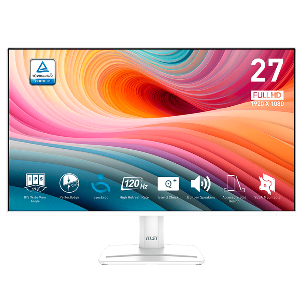 MONITOR MSI PRO MP275W E2 27P IPS 1920X1080 FULL HD 120HZ 1XHDMI 1XVGA ENERGY STAR PRO MP275W E2