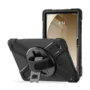 BRobotix Funda de uso Rudo con Correa y Giro 360º para Samsung Galaxy A9+ 11" X210/X216/X218 Negro
