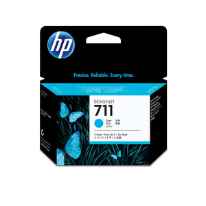 Cartucho Hewlett Packard HP 711 Paquete Triple Cyan 29ml TINTA AMPLIO FORMATO
