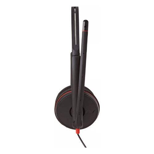 POLY Auriculares estéreo USB-C Blackwire 3220 + adaptador USB-C/A (a granel)