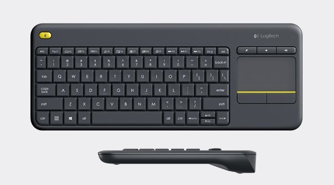 TECLADO K400 INALAMBRICO TOUCH, MULTIMEDIA PARA TV PLUG AND PLAY  TECLADO LOGITECH K400 PLUS TOUCINALAMBRICO UNIFYING WIN7/WIN8