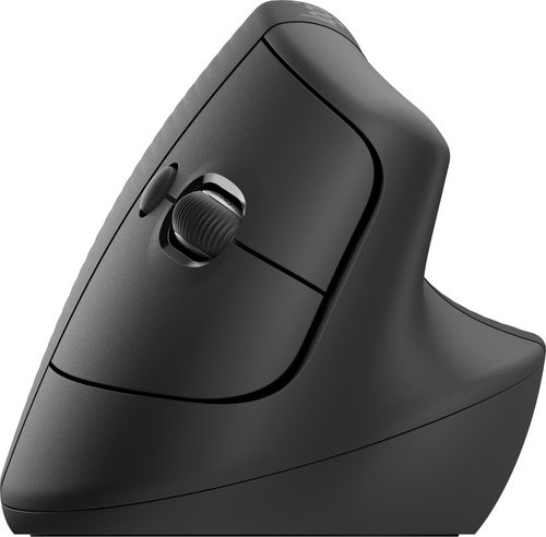 Logitech Lift Mouse – Bluetooth – USB – Óptico – 6 Botón(es) – Grafito – Inalámbrico – 4000 dpi – Rueda 910-006466 de desplazamiento – Pequeńo/Mediano Tamaño de la mano/palma MOUSE ERGONOMICO LIFT VERTICALGRAPHITE