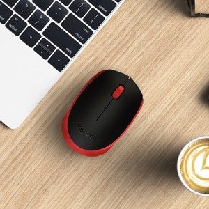 Logitech M170 Mouse - Radiofrecuencia - USB - Óptico - 3 Botón(es) - Rojo - Inalámbrico - Rueda 910-004941 de desplazamiento - Simétrico MOUSE M170 RED K 2.4GHZ AMR-4034PK SHIPPER AUTO - Image 6