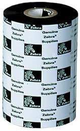 ZEBRA 1 RIBBON CERA 0mmx450m (4.33inx1476ft), 6000; Wax, 25mm (1in)core; Tabletop ZEBRA 1 RIBBON CERA 110MM FORM 6000 TABLETOP