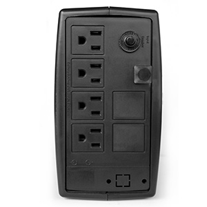 VICA STAMINA 500, NO-BREAK CON REGULADOR INTEGRADO, capacidad de 500 VA / 300 W, certificado NOM, 4 tomas reguladas y respaldadas y 4 con supresor de picos, indicadores LED, 3 años de garantía en partes y 2 años de garantía en baterías, breaker térmico. Tiempo estimado de respaldo 5-7 min a media carga, 2-3 min a carga completa. *El tiempo de respaldo depende de la carga que conectamos al equipo. *Uso recomendado al 80% de su capacidad. NOBREAK 500VA300W 8 TOMAS INDICADORES LED