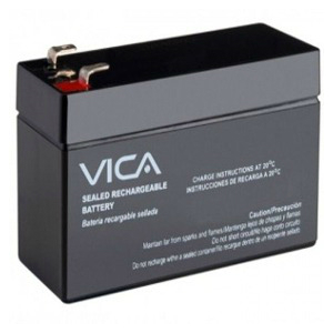 VICA BATERIA 12V / 7AH, batería de reemplazo para todo tipo de No-Break. Voltaje Nominal 12V, Capacidad Nominal 7AH, Dimensiones mm (Largo x Ancho x Alto) 151 x 65 x 94. Peso 2.4 kg. 1 año de garantía. BATERIA DE REEMPLAZO 12V /7AH