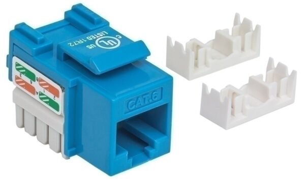 Intellinet Jack Categoría 6, RJ-45, Azul DE IMPACTO AZUL