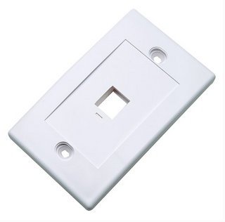 Intellinet Tapa para Caja (Faceplate) 163286, Montaje al Ras, 1 Salida, Blanco 1 PUERTO BLANCO