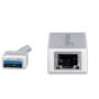 ADAPTADOR TARJETA DE RED USB 3.0 A RJ45 GB ETHERNET BLANCO - USB - 1 Puerto(s) - 1 - Par trenzado ADAPTADOR TARJETA RED RJ45USB 3.0 GIGABIT 10/100/1000