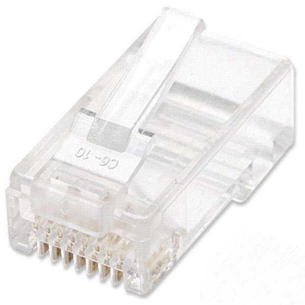 Intellinet Plugs Modulares RJ-45, Cat6, Bote con 100 Piezas MULTIFILAR BOTE CON 100 PIEZAS