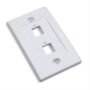 TAPA DE PARED FACEPLATE PLACA 2 PUERTOS BLANCO TAPA DE PARED FACEPLATE PLACA 2 PUERTOS BLANCO