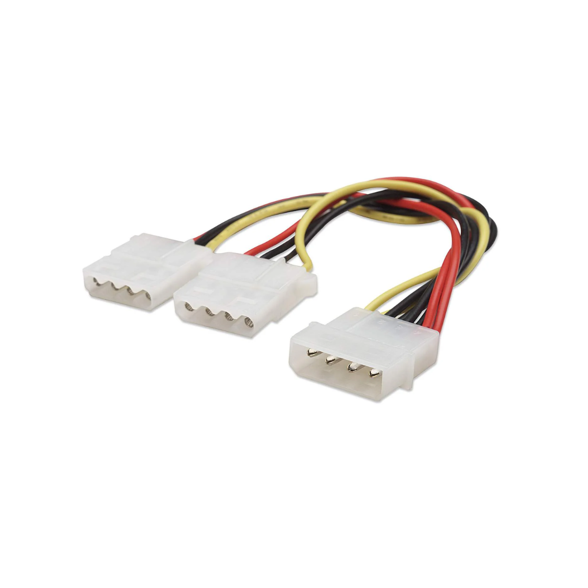 Manhattan 301503 CABLE ALIM. INT “Y” 20cm, 2*5.25h – Molex / Molex CABLE ALIMENTACION DIVISOR Y MOLEX 4 PINES A DUAL MOLEX HEMBRA