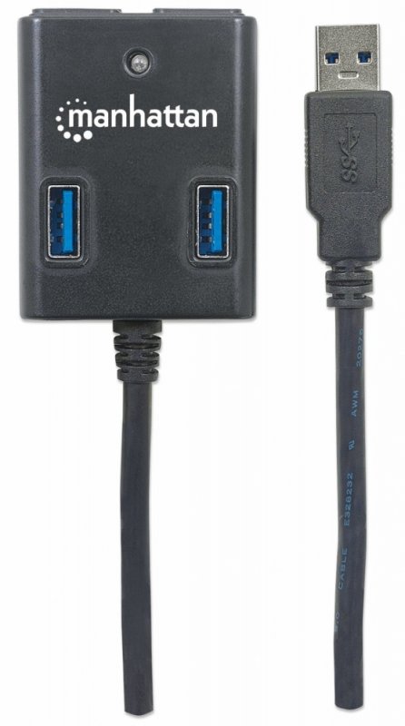 Manhattan Hub USB 3.0 de SuperVelocidad – Manhattan SuperSpeed USB 3. Hub HUB USB 3.0 DE 4 PUERTOS SIN FUENTE