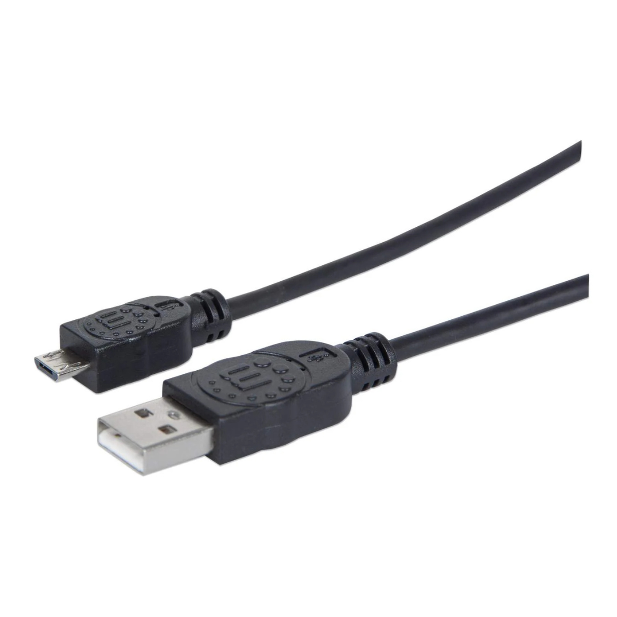 Manhattan Cable USB 307161 de Alta Velocidad, USB 2.0 A Macho – Micro USB 2.0 B Macho, 1 Metro, Negro PVC 1.0M NEGRO.