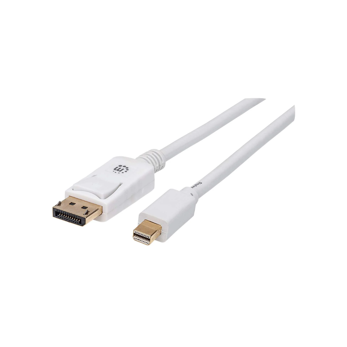 Manhattan Cable DisplayPort – MiniDP M-M 2.0m Blanco – Cable for Monitor, Dispositivo 324748 de audio/vídeo, Computadora de escritorio, Portátil – 28Gbit/s – Admite hasta4096 x 2160 – Apantallado – Oro Contacto chapado – 32 AWG – Blanco CABLE DISPLAYPORT – MINIDP M-M 2.0M BLANCO.