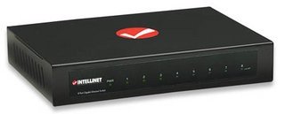 Switch Intellinet Gigabit Ethernet 530347, 8 Puertos 10/100/1000Mbps, 4096 Entradas – No Administrable 10/100/1000 ESCRITORIO METAL