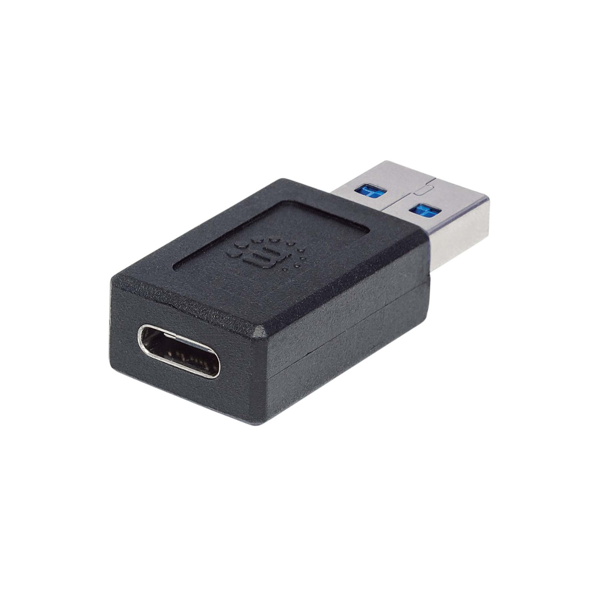 Manhattan 354714 Adaptador USB A Macho – USB C Hembra, Negro A USB TIPO A 3.1 HEMBRA-MACHO