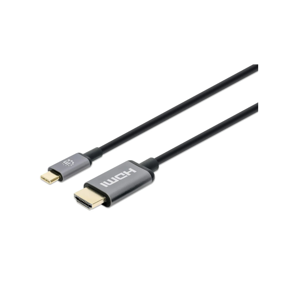 Manhattan 151764 Cable HDMI Macho – USB C Macho, 2 Metros, Negro USB-C 3.1 A HDMI 2.0M 4K M-M