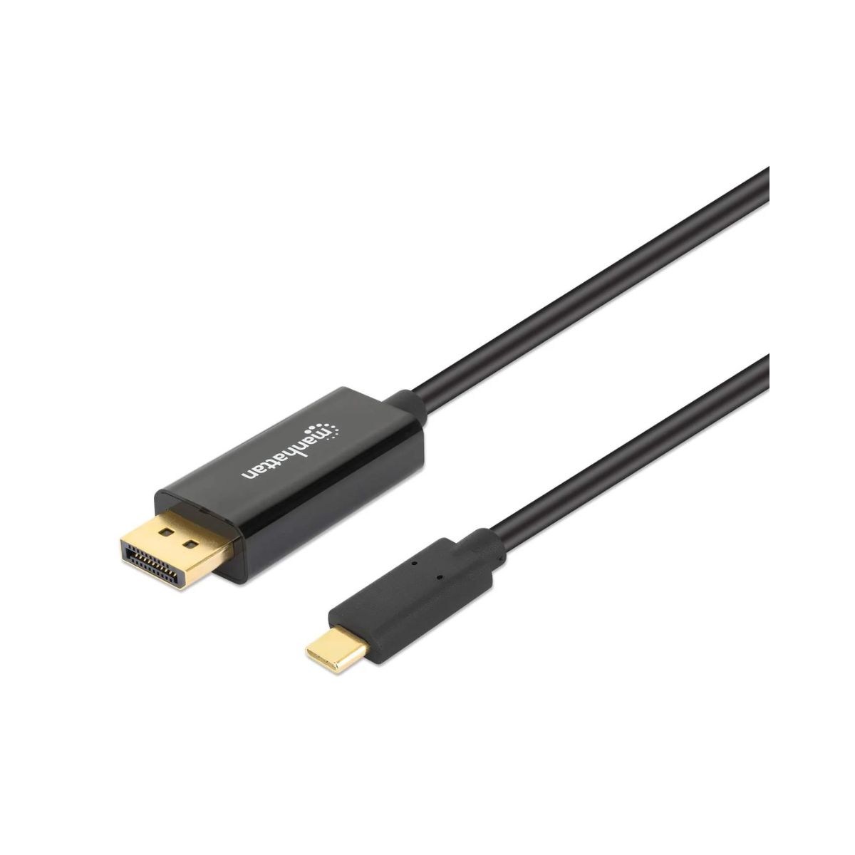 Manhattan 152464 Cable USB-C a DisplayPort M 2.0M 4K60Hz, Negro – Cable for Proyector, TV, Smartphone, Tableta, Ultrabook, Portátil – 5.4Gbit/s – Admite hasta3840 x 2160 – Negro CABLE ADAPTADOR CONVERTIDOR USB-C 3.1 A DISPLAYPORT 2.0M 4K M-M