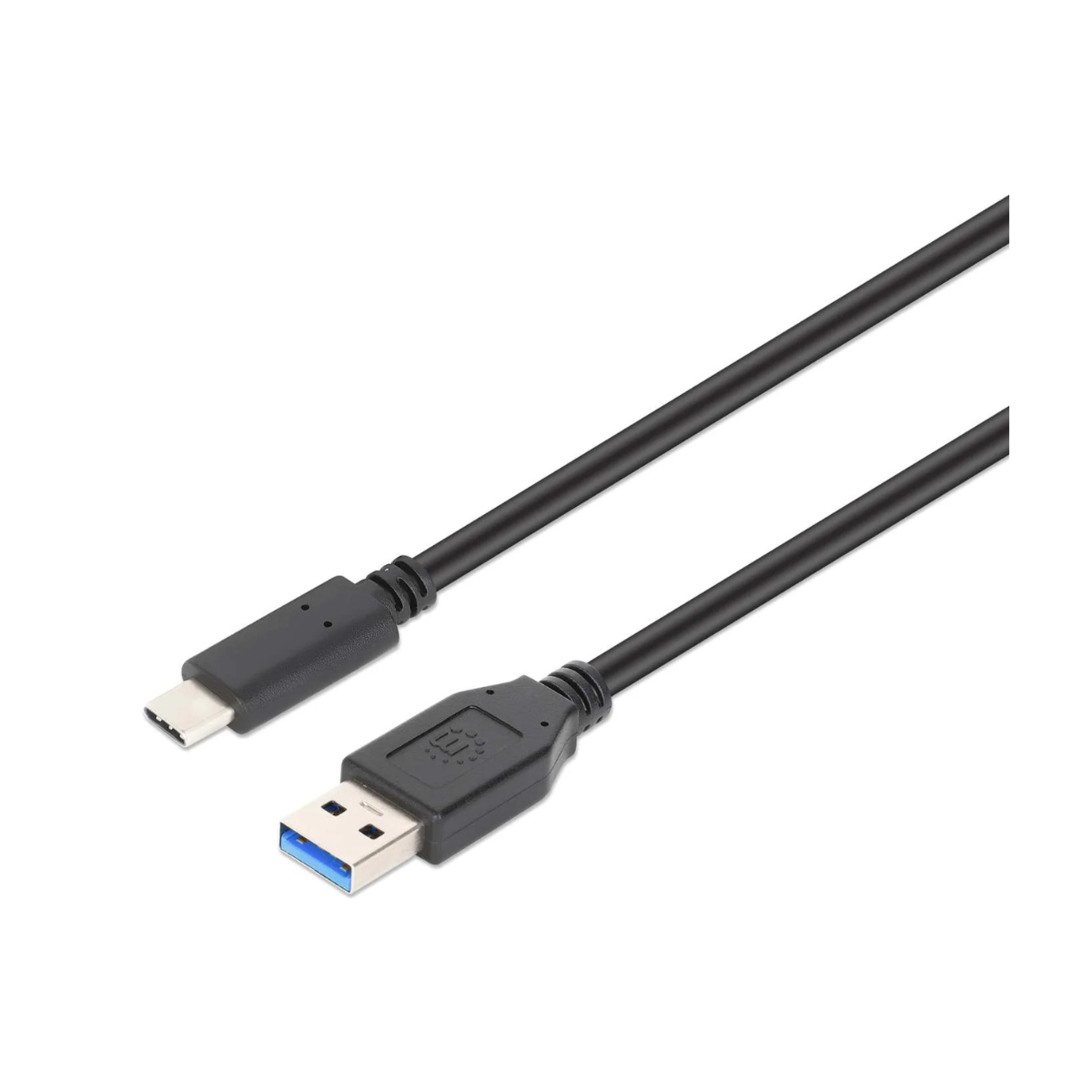Manhattan 353373 Cable USB 3.0 C Macho – USB 3.0 A Macho, 1 Metro, Negro NEGRO