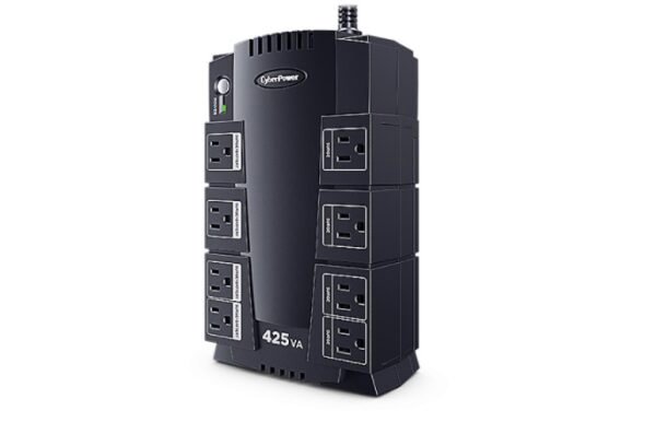 UPS Standby CyberPower Standby CP425SLG - 425VA/255W - De Escritorio - 8Hora(s) Recharge - 2Minuto(s) Stand-by - 110 V AC Entrada - 120 V AC Salida - 8 x NEMA 5-15R Receptacle(s) - USB NOBREAK UPS CYBERPOWER CP425425VA/255W.STANBY.8CONT.USB/RJ11.12