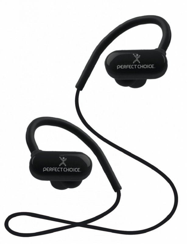 Perfect Choice Audífonos Intrauriculares Deportivos con Micrófono Effort, Inalámbrico, Bluetooth, Negro NEGROS.