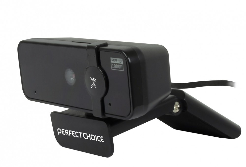 Cámara Web Perfect Choice PC-320500 – 2MP – USB – Micrófono – Negro 2 MICRO INTERNOS FULL HD 1920X1080