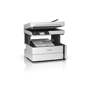 Impresora Multifuncional Epson EcoTank M3180, Blanco y Negro, Inyección, Tanque de Tinta, Inalámbrico, Print/Scan/Copy/Fax 39 PPM 1200 X2400 USB WIFI RED DPX