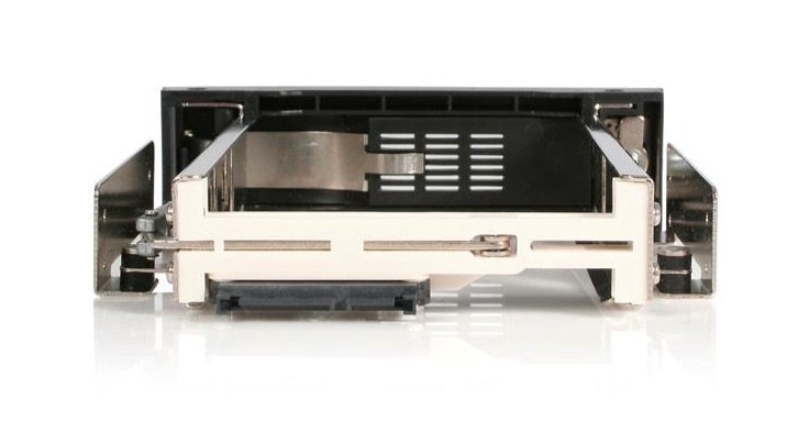 StarTech.com Rack Móvil de Aluminio de 5.25″ para un Disco Duro HDD SATA de 3.5 Pulgadas sin Bandeja – Hot Swap – 1 x HDD admitido – 1 x Bahía Total – 1 x Bahía 3,5″ – Aluminio RACK MOVIL ALUMINIO DE DISCODURO HDD SATA 3.5IN SIN BANDEJA .