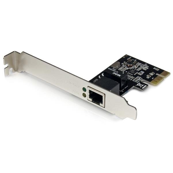 StarTech.com Adaptador Tarjeta ST1000SPEX2 de Red NIC PCI Express PCI-e 1 Puerto Gigabit Ethernet RJ45 – Perfil Bajo y Estándar – PCI Express x1 – 1Gbit/s Data Transfer Rate – 1 Puerto(s) – 1 – Par trenzado TARJETA ADAPTADOR PCI EXPRESS 11 PUERTO GIGABIT ETHERNET NIC