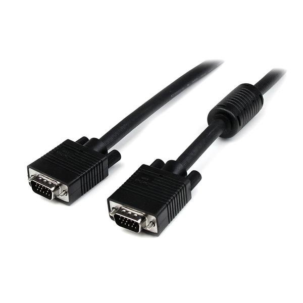 StarTech.com Cable Coaxial MXT101MMHQ35 de Video VGA para Pantalla de Alta Resolución, 2x VGA (D-Sub) Macho, 10 Metros, Negro ALTA RESOLUCION MONITOR M A M HD.5
