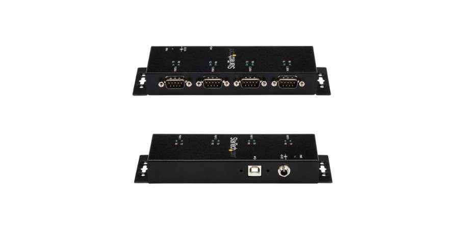 StarTech.com Hub Concentrador Adaptador USB a Serial RS232 DB9 4 Puertos – Riel DIN Industrial Montaje en Pared – USB – PC, Mac, Linux – 4 x Número de puertos serie externos – 1 x Número de puertos USB HUB CONCENTRADOR USB A SERIALRS232 DB9 DE 4 PUERTOS DE RIEL DIN